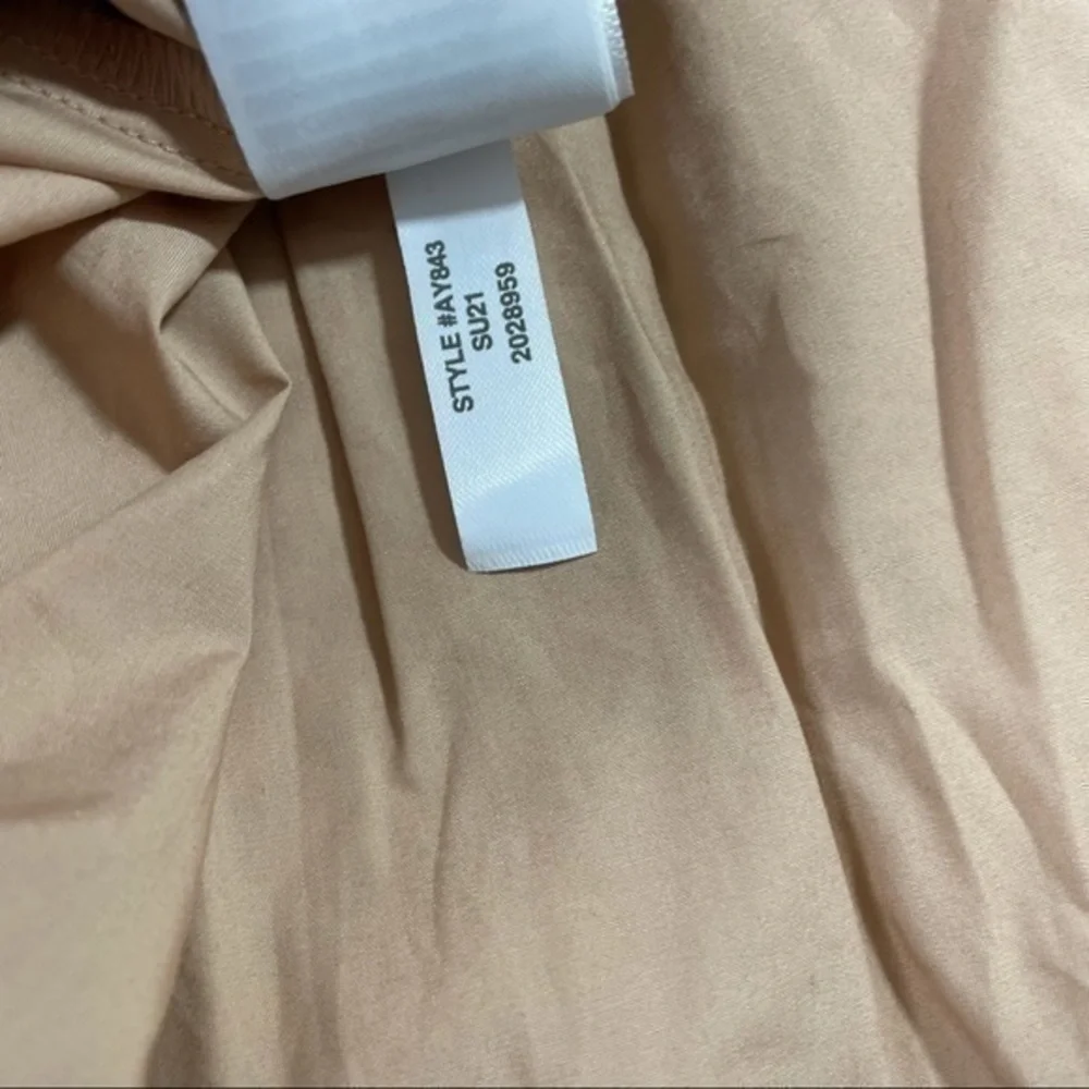 New J Crew Puff Sleeve Cotton Poplin Wrap Dress